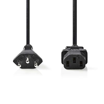Nedis CEGP11200BK50 Voedingskabel Stekker Type J (ch) - Iec-320-c13 5,0 M Zwart