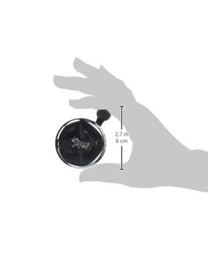 Widek bel gouden leeuw chroom staal (met pvc klepel)