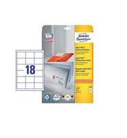 Avery-Zweckform Universele etiketten 6171 (N/A),Wit, Rechthoek, 540 stuk(s), Permanent hechtend - thumbnail