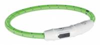 TRIXIE HALSBAND HOND FLASH LICHTHALSBAND USB TPU / NYLON GROEN 45X0,7 CM - thumbnail