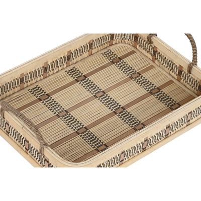 Set van trays DKD Home Decor Lichtbruin Bamboe 54 x 43 x 9 cm (3 Stuks) (2 Stuks)