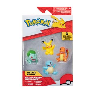 Pokemon Battle Figure - Multi Pack (Pikachu, Bulbasaur, Charmander & Squirtle)