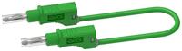 Electro PJP 2217/600V-CD1-50V Meetsnoer Bananenstekker Bananenstekker 0.50 m Groen 1 stuk(s) - thumbnail
