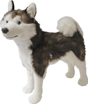 Boony Natural Decoration pluche husky 53 cm staand Boony-Natural-Decoration Gebr. de Boon - Gebr de boon