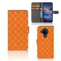 Nokia 5.4 | Telefoon Hoesje | Batik Oranje - thumbnail