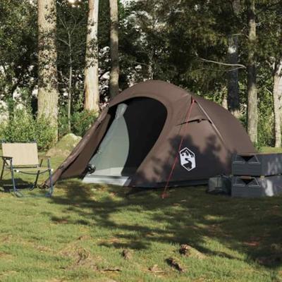 Tunneltent 3-persoons waterdicht bruin Tunneltent 3-persoons waterdicht bruin
