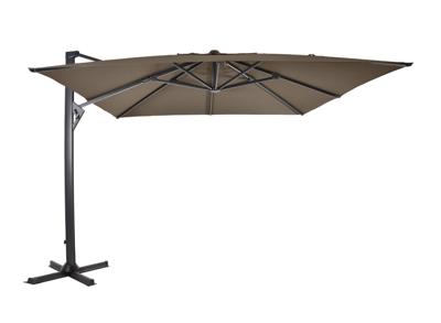 Taurus Zweefparasol taupe 300x300 cm vierkante parasol Taurus Zweefparasol taupe 300x300 cm vierkante parasol