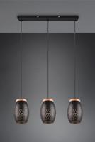 Trio Zwart goude hanglampBidar 3-lichts - R31573080 - thumbnail