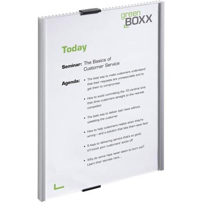 Durable Deur-/infobord | B210xH297mm | controlevenster acryl | achterdeel aluminium | 1 stuk - 480623 480623