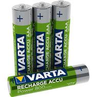 Varta aaa batterij oplaadbaar 4 kaart 800mah - thumbnail