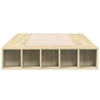 Bedframe bewerkt hout sonoma eikenkleurig 90x200 cm - thumbnail