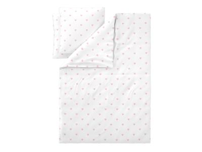 LIVARNO Dekbedovertrek 240 x 220 cm (Wit/lichtroze)