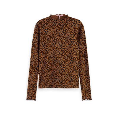 Scotch & Soda top met biologisch katoen camel Scotch & Soda top met biologisch katoen camel