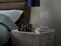 Projectorklokradio - THOMSON - Zwart - FM-radio, Temperatuur, Vochtigheid, Dubbel alarm, USB-C, Voeding 230V - thumbnail