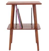 Crosley Manchester tafeltje paprika voor platenspeler en platen 50 albums - thumbnail