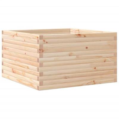 VidaXL Plantenbak 80x80x45,5 cm massief grenenhout