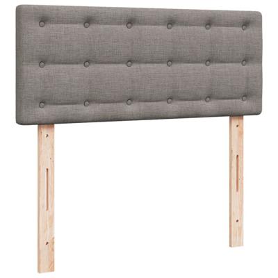 Boxspring met matras stof taupe 120x200 cm