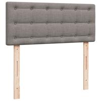 Boxspring met matras stof taupe 120x200 cm - thumbnail