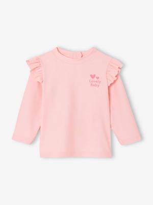 T-Shirt voor Babymeisjes Zwemmen Anti UV rozen