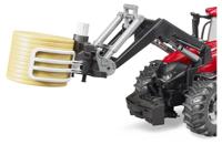 Bruder Balengrijper met 1 ronde hooibaal - thumbnail