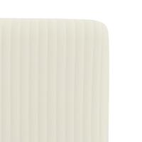 Eetkamerstoelen 2 st fluweel crmekleurig - thumbnail