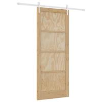 Schuifdeur Natuurlijk en wit 86 x 211 cm - thumbnail