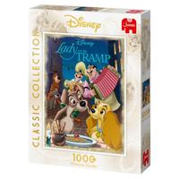 Jumbo Classic Collection - Lady & The Tramp 1000 pcs Legpuzzel 1000 stuk(s) Stripfiguren - thumbnail