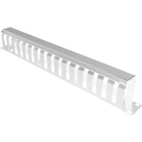 VALUE 19 Frontplaat 1 HE met rangeerkanaal 40 x 60 mm, grijs - thumbnail