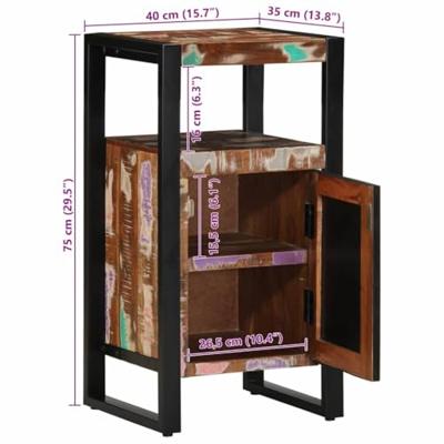 Badkamerkast Bruin 40 x 35 x 75 cm Massief gerecycled hout