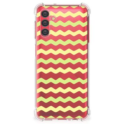 Samsung Galaxy A13 5G | A04s Doorzichtige Silicone Hoesje Waves Yellow Samsung Galaxy A13 5G | A04s Doorzichtige Silicone Hoesje Waves Yellow