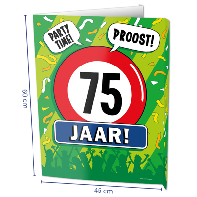 Paperdreams window signs - 75 jaar