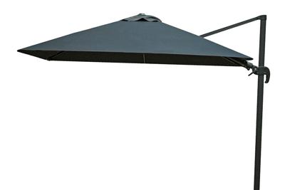 Zweefparasol 300 x 300 cm Shadow LED - Antraciet/Faded Black - Fonteyn Collectie