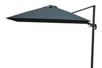 Zweefparasol 300 x 300 cm Shadow LED - Antraciet/Faded Black - Fonteyn Collectie - thumbnail
