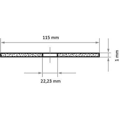 LUKAS-ERZETT T41 115x1,0x22,23 A60S-BF AT004643V9802 Doorslijpschijfset 115 mm 50 stuk(s)