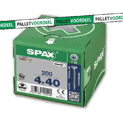 Spax pk t20 geg 4,0x40(200)