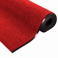 Deurmat Rood en Zwart 120 x 350 cm Polyamide en PVC - thumbnail