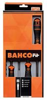 Bahco BahcoFit schroevendraaierset met rubber greep, gleuf, Phillips - 4-delig - B219.004 - thumbnail