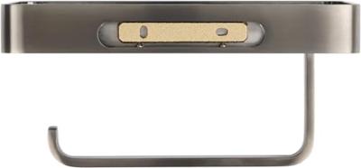 Ben Mykanto toiletrolhouder 18,8x10x9cm geborsteld zwart