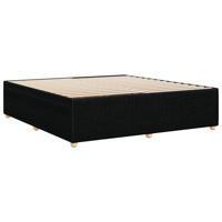 Bedframe zonder matras stof zwart 200x200 cm - thumbnail
