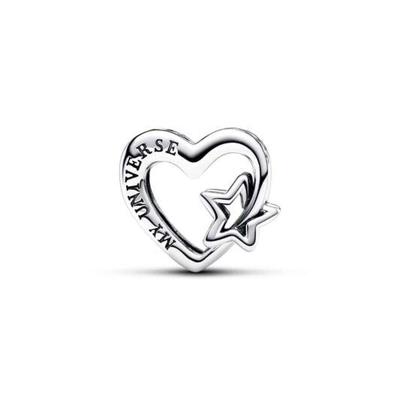 Pandora 792829C00 Bedel Openwork Family Hear-Star zilver