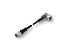 TE Connectivity 2-2273126-4 Sensor/actuator connector, geassembleerd M12 Aantal polen (sensoren): 4 Stekker, recht, Bus, haaks 1.50 m 1 stuk(s)