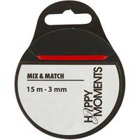 Creativ Company Satijnlint, b: 3 mm, rood, 15 m/ 1 rol - thumbnail