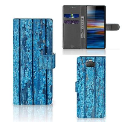 Sony Xperia 10 | Book Style Case | Wood Blue