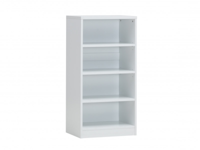 Boekenkast ESPACITO 4 opbergvakken wit (breedte: 55 cm) - thumbnail