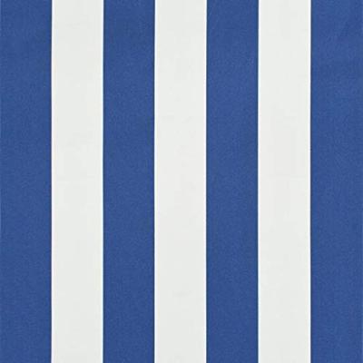 VidaXL Luifel uittrekbaar 350x150 cm blauw en wit
