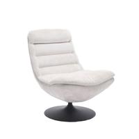 Tower Living Draaifauteuil 'Marano' Chenille, kleur Almond Wit - thumbnail