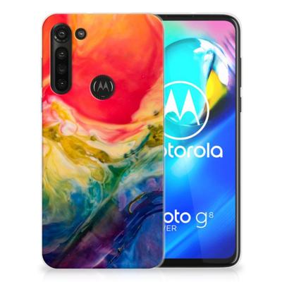 Smartphone hoesje Motorola Moto G8 Power Watercolor Dark Smartphone hoesje Motorola Moto G8 Power Watercolor Dark