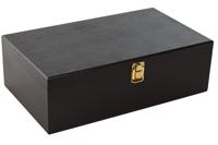 Set van Wijn Accessoires Home ESPRIT Donkerbruin Hout MDF 36 x 21 x 12 cm - thumbnail