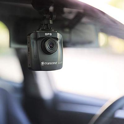 Transcend DrivePro™ 250 Dashcam met GPS Kijkhoek horizontaal (max.): 140 ° 12 V, 24 V GPS met radarherkenning, Time-lapse, G-sensor, WDR, Botswaarschuwing,