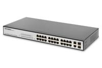 Digitus DN-95313-1 netwerk-switch Managed Fast Ethernet (10/100) Zwart, Wit Power over Ethernet (PoE) - thumbnail